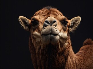 Camel Amidst Black Beauty