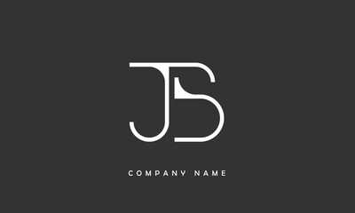 JB, BJ, J, B Abstract Letters Logo Monogram