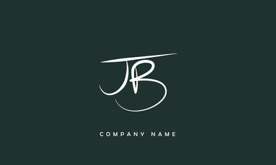 JB, BJ, J, B Abstract Letters Logo Monogram