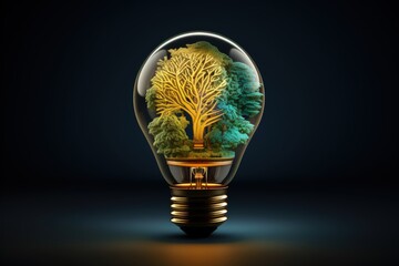 Ecofriendly Vintage Light Bulb: Sustainable Technology for Saving Energy and the Planet