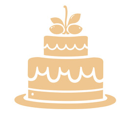 Birthday cake with candle