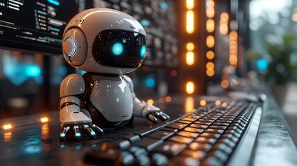 3D render Customer Support Chatbots: Develop an AI-powered chatbot to handle customer inquiries and support. generative ai