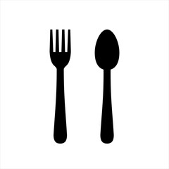 Fork Spoon icons. Fork and Spoon Simple sign. Fork and Spoon similar design vector illustration
