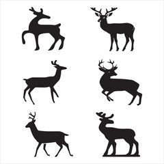 deer silhouette collection