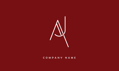 JA, AJ, J, A Abstract Letters Logo Monogram