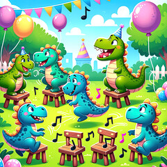 Dino style, happy birthday