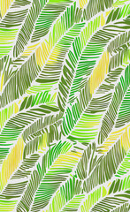 Background with leaves. Colorful illustration. Nature Pattern. Natural backdrop