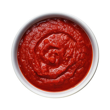 Bowl of Chili Sauce Isolated on a Transparent Background 