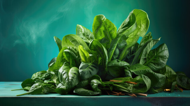 Organic spinach vegetable