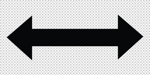 Black straight line arrow stripe series. Single arrow sign 2 - arrow sign - arrow icon. Vector illustration. eps file 21.