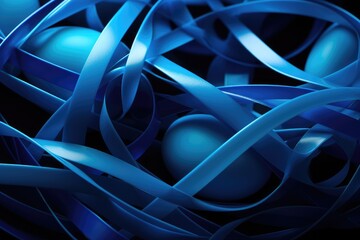 abstract background awareness robin's eggs blue ribbon for Pierre Robin Syndrome