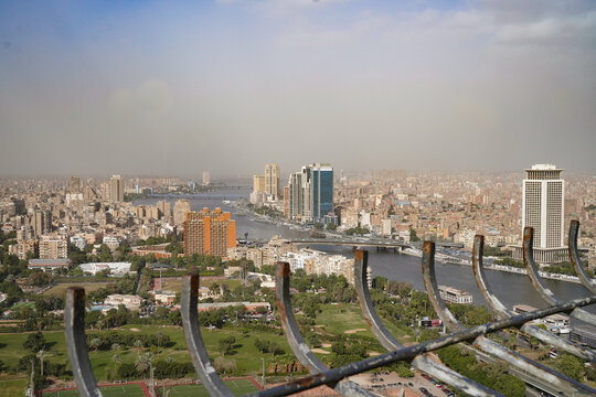 view of the island from the Cairo Tower
