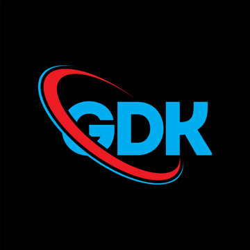 GDK logo. GDK letter. GDK letter logo design. Initials GDK logo linked with circle and uppercase monogram logo. GDK typography for technology, business and real estate brand.