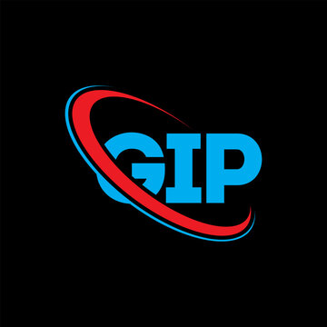 GIP logo. GIP letter. GIP letter logo design. Initials GIP logo linked with circle and uppercase monogram logo. GIP typography for technology, business and real estate brand.