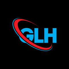 GLH logo. GLH letter. GLH letter logo design. Initials GLH logo linked with circle and uppercase monogram logo. GLH typography for technology, business and real estate brand.