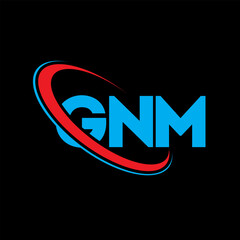 GNM logo. GNM letter. GNM letter logo design. Initials GNM logo linked with circle and uppercase monogram logo. GNM typography for technology, business and real estate brand.