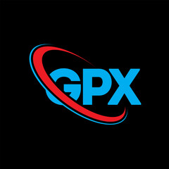 GPX logo. GPX letter. GPX letter logo design. Initials GPX logo linked with circle and uppercase monogram logo. GPX typography for technology, business and real estate brand.