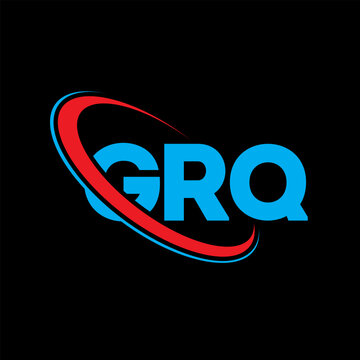 GRQ logo. GRQ letter. GRQ letter logo design. Initials GRQ logo linked with circle and uppercase monogram logo. GRQ typography for technology, business and real estate brand.