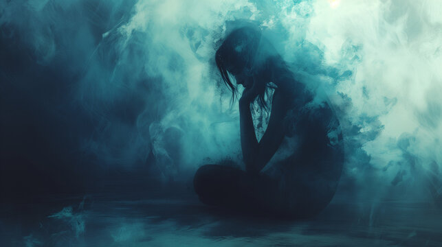 depression abstract concept