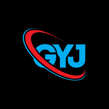 GYJ logo. GYJ letter. GYJ letter logo design. Initials GYJ logo linked with circle and uppercase monogram logo. GYJ typography for technology, business and real estate brand.