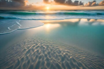 Beach, sand and calm ocean