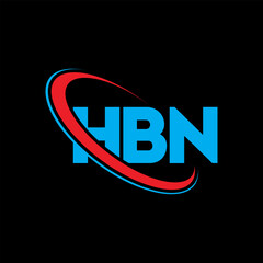 HBN logo. HBN letter. HBN letter logo design. Intitials HBN logo linked with circle and uppercase monogram logo. HBN typography for technology, business and real estate brand.