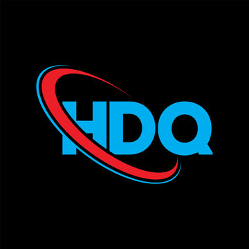 HDQ logo. HDQ letter. HDQ letter logo design. Initials HDQ logo linked with circle and uppercase monogram logo. HDQ typography for technology, business and real estate brand.