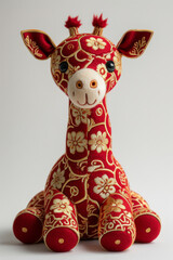 Eine Giraffe, Gestricktes Material