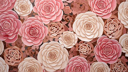 Stof per meter moroccan tiles rose, 16:9 © Christian