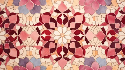 Tapeten moroccan tiles rose, 16:9 © Christian