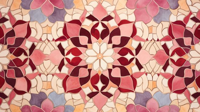 moroccan tiles rose, 16:9