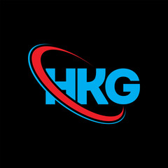 HKG logo. HKG letter. HKG letter logo design. Initials HKG logo linked with circle and uppercase monogram logo. HKG typography for technology, business and real estate brand.