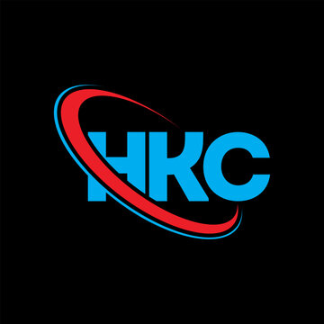 HKC logo. HKC letter. HKC letter logo design. Initials HKC logo linked with circle and uppercase monogram logo. HKC typography for technology, business and real estate brand.