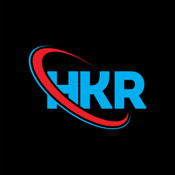 HKR logo. HKR letter. HKR letter logo design. Initials HKR logo linked with circle and uppercase monogram logo. HKR typography for technology, business and real estate brand.