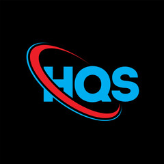 HQS logo. HQS letter. HQS letter logo design. Initials HQS logo linked with circle and uppercase monogram logo. HQS typography for technology, business and real estate brand.