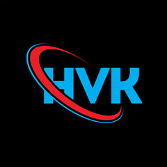 HVK logo. HVK letter. HVK letter logo design. Initials HVK logo linked with circle and uppercase monogram logo. HVK typography for technology, business and real estate brand.