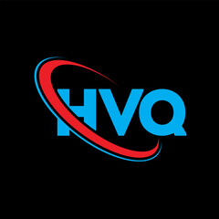 HVQ logo. HVQ letter. HVQ letter logo design. Initials HVQ logo linked with circle and uppercase monogram logo. HVQ typography for technology, business and real estate brand.