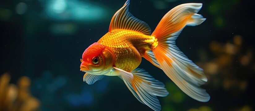 Marine goldfish showcase the beauty of the ocean.