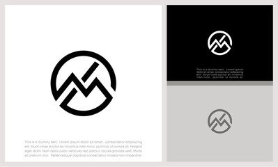 	
Initials M logo design. Initial Letter Logo. Innovative high tech logo template.	
