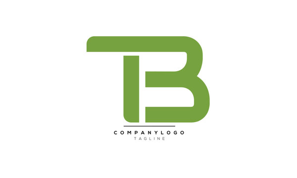 Alphabet letters Initials Monogram logo TB, TB INITIAL, TB letter