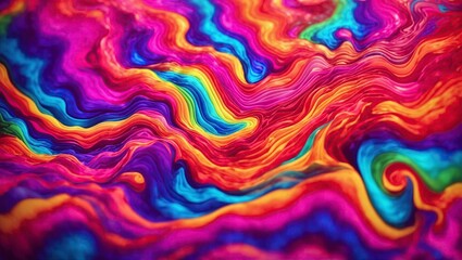 Abstract colorful background. Psychedelic texture. Digital art. 3d rendering.