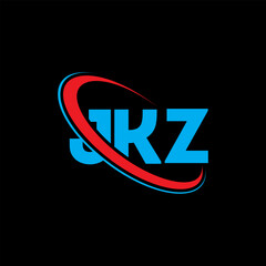 JKZ logo. JKZ letter. JKZ letter logo design. Initials JKZ logo linked with circle and uppercase monogram logo. JKZ typography for technology, business and real estate brand.