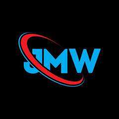 JMW logo. JMW letter. JMW letter logo design. Initials JMW logo linked with circle and uppercase monogram logo. JMW typography for technology, business and real estate brand.