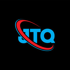 JTQ logo. JTQ letter. JTQ letter logo design. Initials JTQ logo linked with circle and uppercase monogram logo. JTQ typography for technology, business and real estate brand.