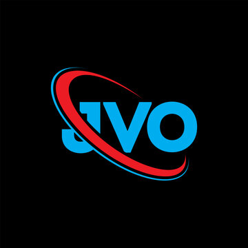 JVO logo. JVO letter. JVO letter logo design. Initials JVO logo linked with circle and uppercase monogram logo. JVO typography for technology, business and real estate brand.