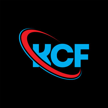 KCF logo. KCF letter. KCF letter logo design. Intitials KCF logo linked with circle and uppercase monogram logo. KCF typography for technology, business and real estate brand.
