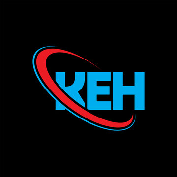 KEH logo. KEH letter. KEH letter logo design. Initials KEH logo linked with circle and uppercase monogram logo. KEH typography for technology, business and real estate brand.