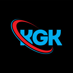 KGK logo. KGK letter. KGK letter logo design. Initials KGK logo linked with circle and uppercase monogram logo. KGK typography for technology, business and real estate brand.