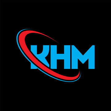 KHM logo. KHM letter. KHM letter logo design. Initials KHM logo linked with circle and uppercase monogram logo. KHM typography for technology, business and real estate brand.