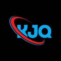 KJQ logo. KJQ letter. KJQ letter logo design. Initials KJQ logo linked with circle and uppercase monogram logo. KJQ typography for technology, business and real estate brand.